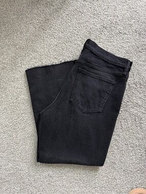 GAP black jeans- high rise, kick fit